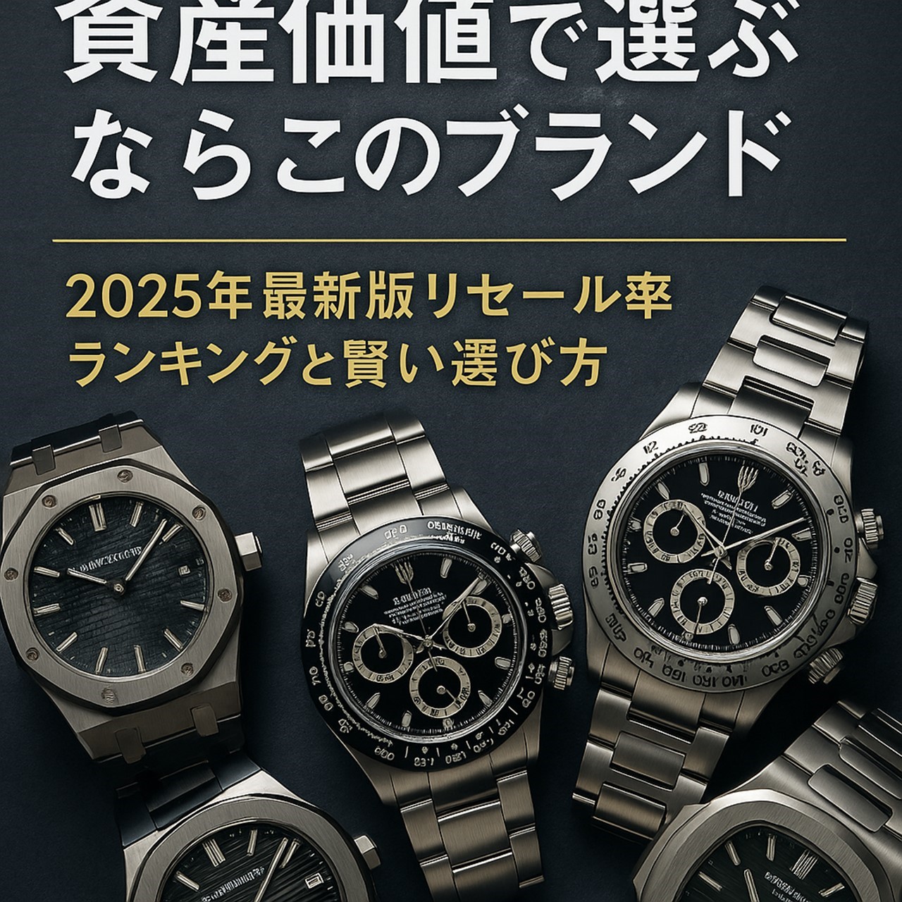 資産価値で選ぶならこのブランド　高級時計