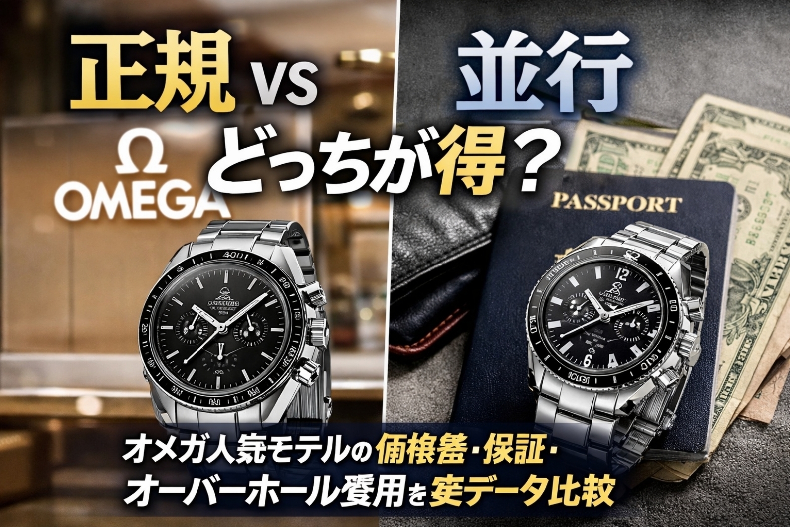 オメガ　正規販売店　並行輸入店　お得は？