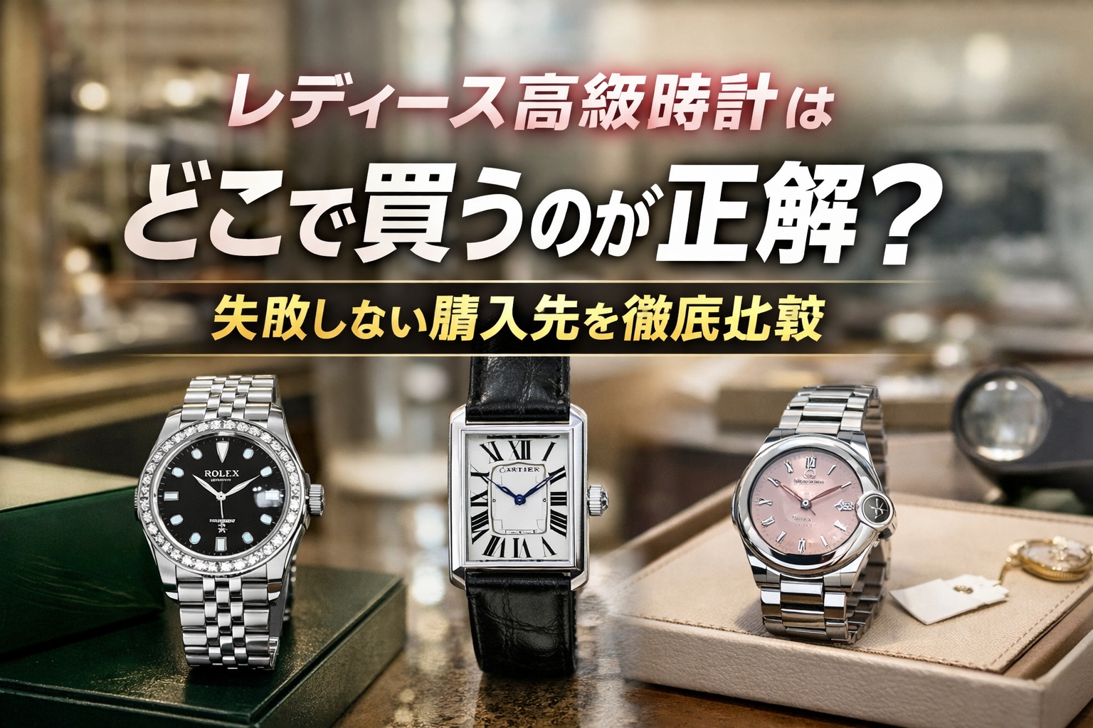 レディース　高級時計　どこで買うのが正解？
