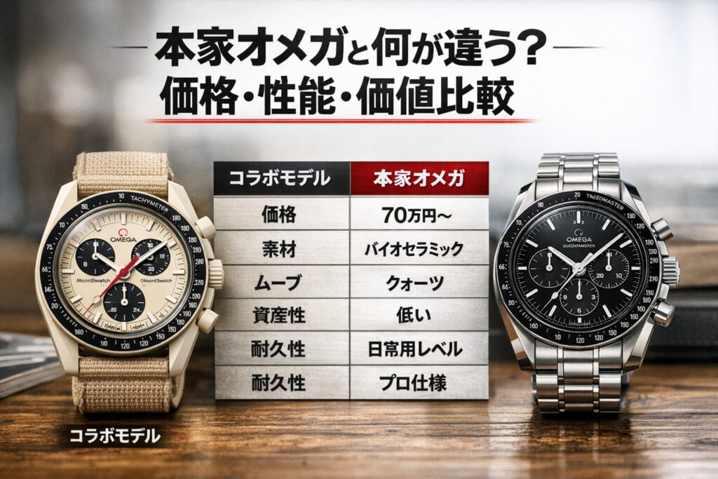 オメガスウォッチとオメガの違い