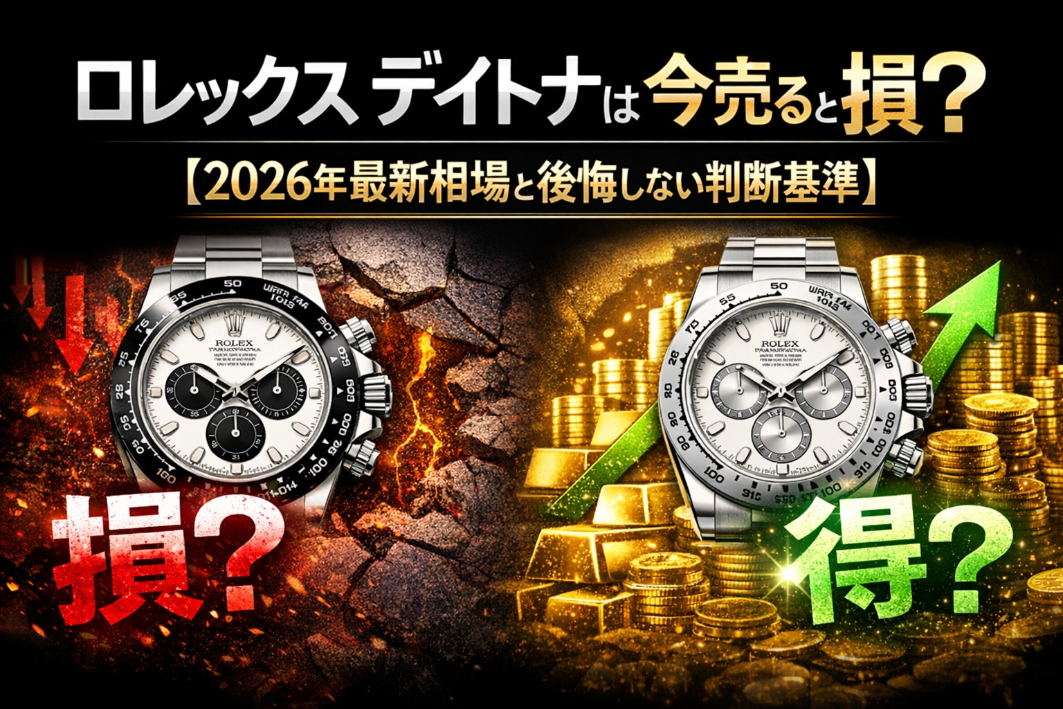 ロレックス デイトナは今売ると損？得？【2026年最新相場と後悔しない判断基準】