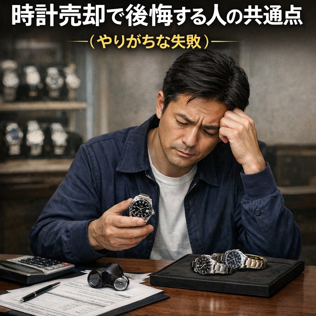 時計売却で後悔する人の共通点（やりがちな失敗）