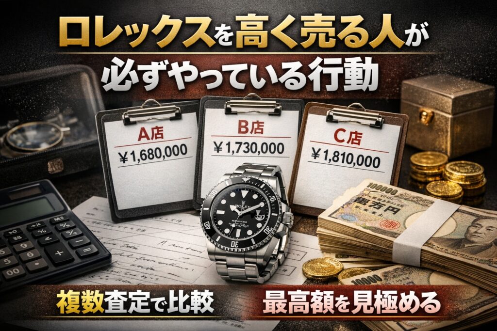 ロレックスを高く売る人が必ずやっている行動