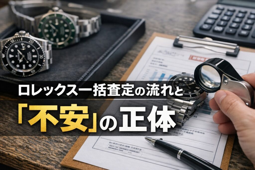 ロレックス一括査定の流れと「不安」の正体
