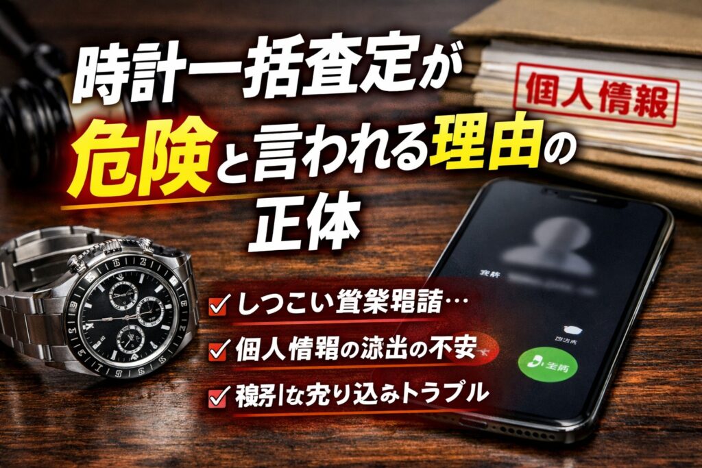 時計一括査定が危険と言われる理由の正体