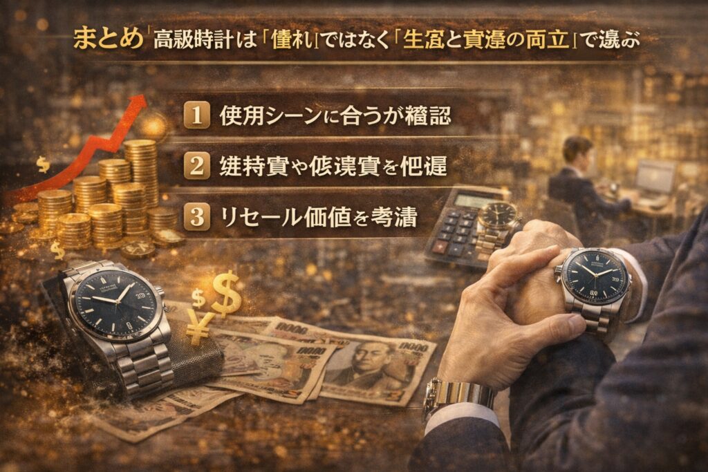 高級時計は「憧れ」ではなく「生活と資産の両立」で選ぶ