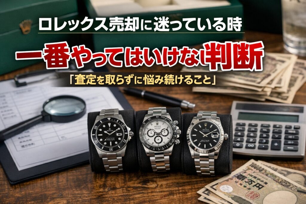 ロレックス売却に迷っている時｜一番やってはいけない判断