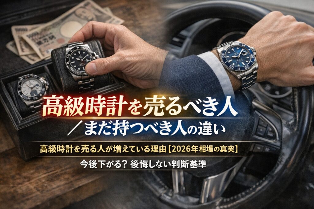 高級時計を売るべき人／まだ持つべき人の違い