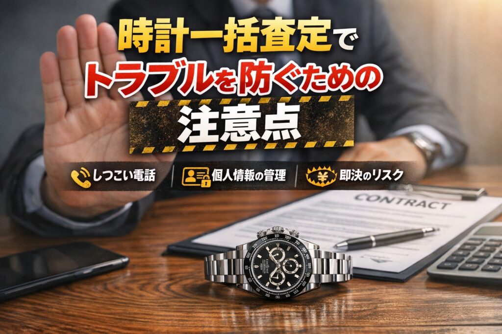 時計一括査定でトラブルを防ぐための注意点