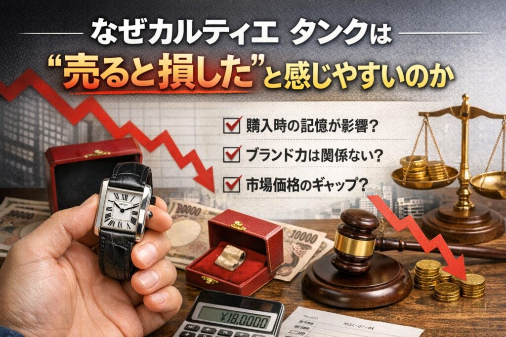 なぜカルティエ タンクは“売ると損した”と感じやすいのか