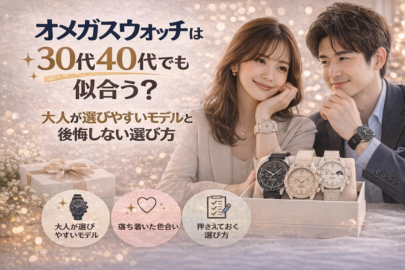 オメガスウォッチは30代40代でも似合う？大人が選びやすいモデルと後悔しない選び方